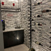 Evolution Wine Wall 45 3C (Industrial style metal wall mounted wine rack), Matte