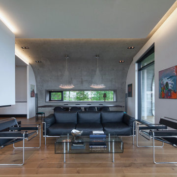 Quarter Sawn Character White Oak Flooring, Open Concept Living