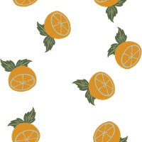 Orange Halves Shelf Paper Drawer Liner, 120x12, Laminated Vinyl