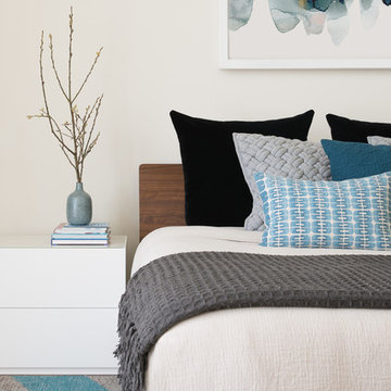 Layered Textures in Bedroom Close-Up