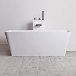 Lusso Stone Quadrato Stone Resin Solid Surface Freestanding Bath 1500 - Baths