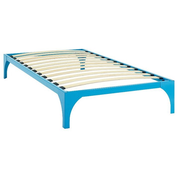 Ollie Twin Bed Frame in Light Blue