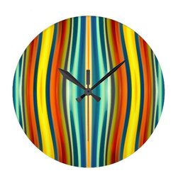Abstract Art Fury Pattern 1 Wall Clocks - Wall Clocks