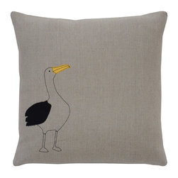 k studio - Galapagos Albatross Pillow - Decorative Pillows