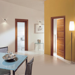Italian Modern Doors with Impact Glass - Interior Doors
