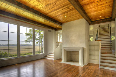 Example of a classic living room design in Atlanta