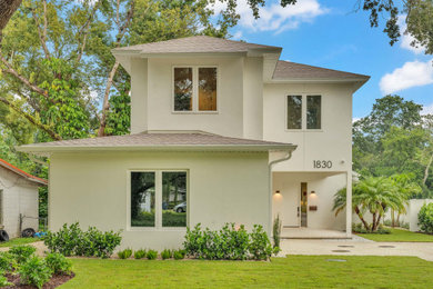 Beach style exterior home photo in Orlando