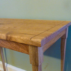 Side Table Reclaimed Cherry and Oak with Inlay - Side Tables And End Tables