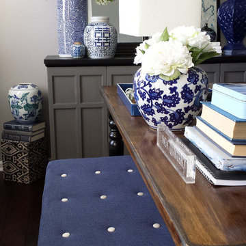 BLUE & WHITE OFFICE / STUDY - Lynda Quintero-Davids - Focal Point Styling