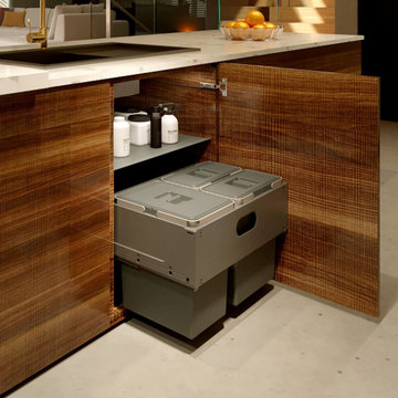 Built-In Trash Cans for Kitchen Units