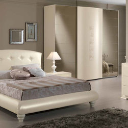 Neoclassical Italian Platform Bed Luna by Spar - $3,455.00 - Platform Beds