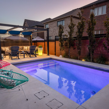 Modern Design Brightens Small Backyard