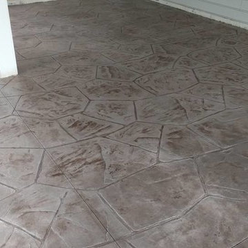 Haymarket Hamilton stamped concrete patio