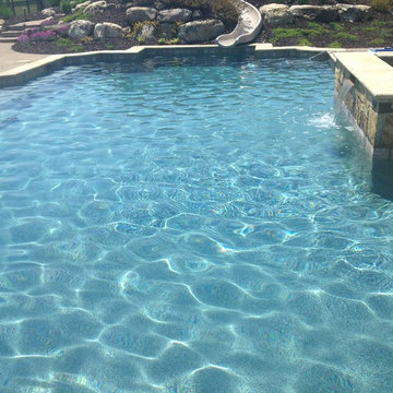 Blue Granite Pebble Sheen