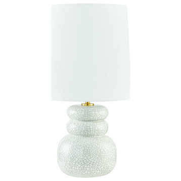 Mitzi HL889201 Corinne 23" Tall Accent Table Lamp - Aged Brass / Ceramic