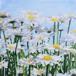 The Daisies  36"x36" by  Susan Pepler - Paintings