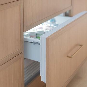 Seamless Storage Meets Sub-Zero Precision in a Minimalist Kitchen