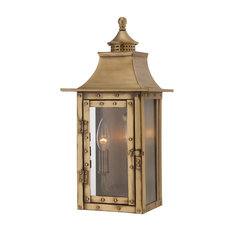 St. Charles 2-Light Aged Brass Wall Light, 8302AB