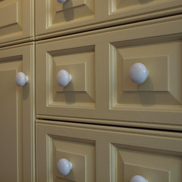 Doors painted with Farrow and Ball Estate Egshell
