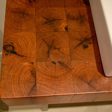 End Grain Mesquite Countertop