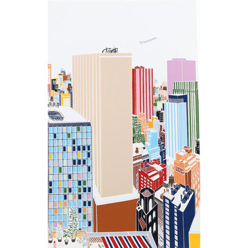 Mori Shizume "New York Skyline 4" Silkscreen