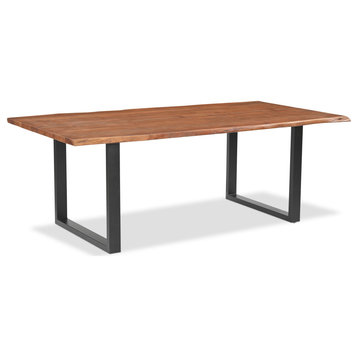 Athea Butterfly Dark live Edge Dining Table - 96"