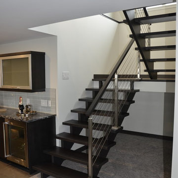 Maple Stairs with Cable Railing