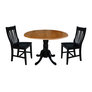 Black and Cherry Table/Black Chairs
