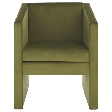 Safavieh Ylva Accent Chair, Olive Green