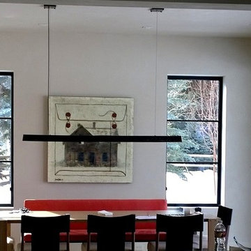 A Transitional Look - Thermally broken steel casements with 1 x 3 SDL