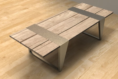 tavolo legno-acciaio