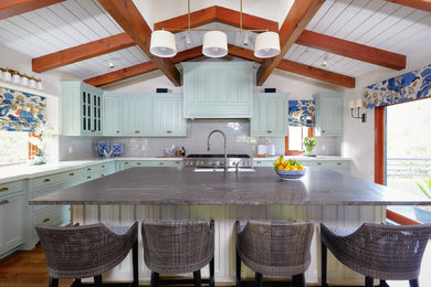Kitchen - coastal kitchen idea in San Diego