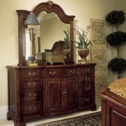 American Drew 791-022 Landscape Mirror Cherry Grove - Makeup Mirrors