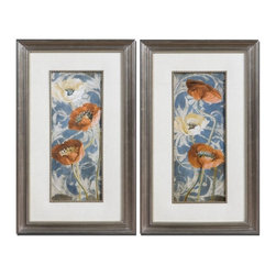 www.essentialsinside.com: poppies de bleu, wall art - Artwork