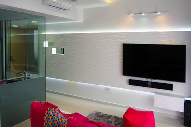 Inspiration for a modern living room in Singapore.