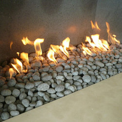Custom Rock Burner - Indoor Fireplaces