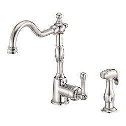Danze Opulence&trade; Single Handle Kitchen Faucet with Spray - Kitchen Faucets