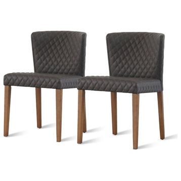 Albie PU Dining Side Chair, Danburry Cocoa Gray