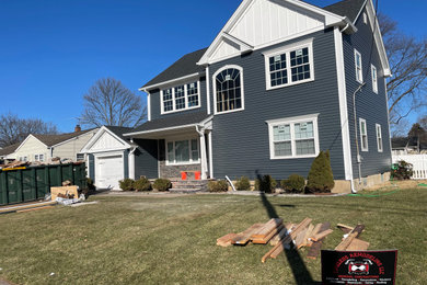 Example of an exterior home design in New York