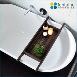 Retreat Small Bath Caddy - Chocolate - Bathroom Organisers