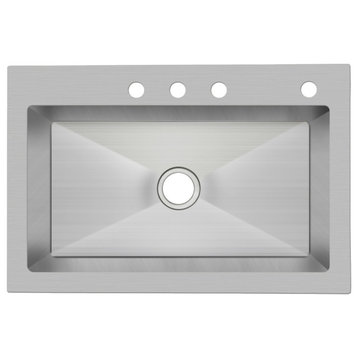 Miseno MNO183322SRTM4 33" X 22" Drop In - Stainless Steel