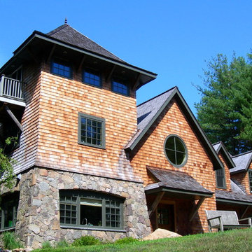 Custom, Shingle Tower House - Redding, Connecticut