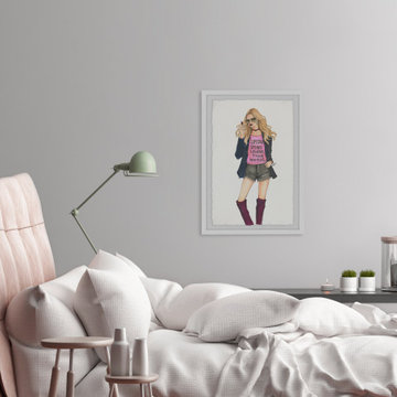 "Lipstick Speaks Louder than Words" Framed Painting Print