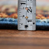 2'1"x3' Super Kazak Pure Wool Blue Geometric Design Handmade Rug
