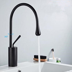 Antique Basin Faucet Black Brass Bathroom Mixer Sink Faucet FB0411 - Bathroom Sink Faucets