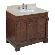 50 Most Por Travertine Top Bathroom Vanities For 2018 Houzz Kitchen Bath Collection Westminster Vanity Base Brown 36 Top