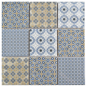 Classico 4" Square Porcelain Floor and Wall Tile  (9.6  sqft./case)