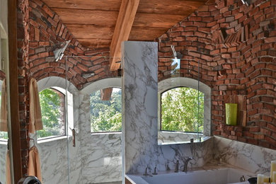 Inspiration for an eclectic bathroom remodel in San Francisco