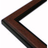 Standard Mahogany With Black Lip Picture Frame, Solid Wood, 8"x10"