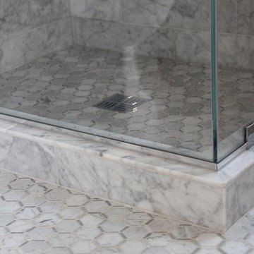 Cristin Bisbee Priest : Simplified Bee: Design Reveal - Marble Bathroom